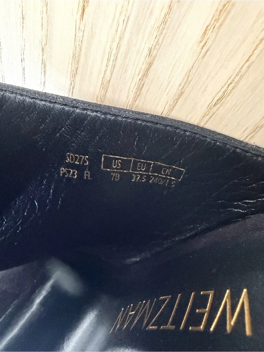Stuart Weitzman Black Suede Skyhigh Platform Heel size 7